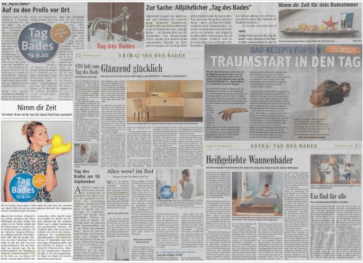 Tag des Bades 2020 Starke Medienpräsenz
