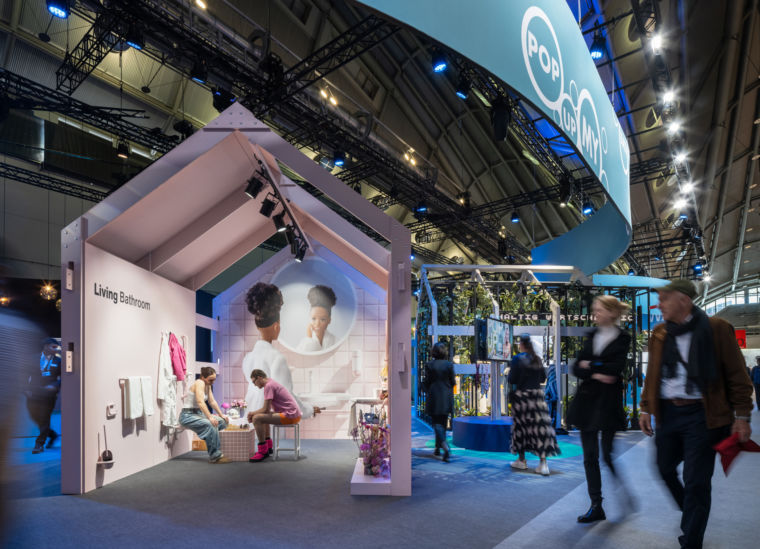 Barrierefreiheit und Diversität waren Thema im Living Bathroom der Trendausstrellung Pop up my Bathroom auf der ISH 2025