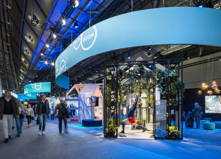 Trendausstellung >Pop up my Bathroom auf der ISH 2025