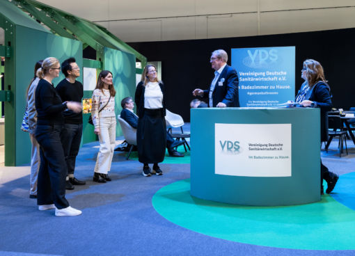 Waterlounge der Vereinigung Deutsche Sanitärwirtschaft e.V. (VDS) auf der ISH 2025